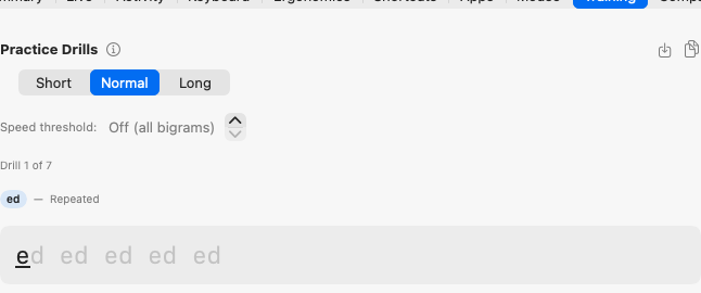 Trigram Training Targets
